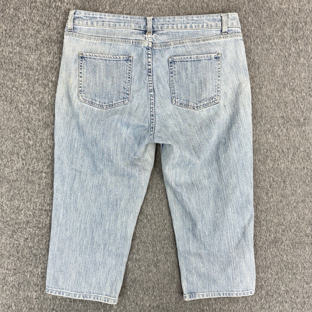 Y2K Style New York & Company Curvy Soho‎ Capri Jeans Stretch Denim Women's 12 - Picture 7 of 10